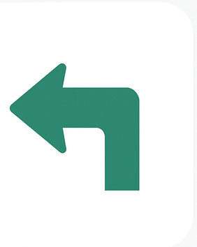 Left turn sign